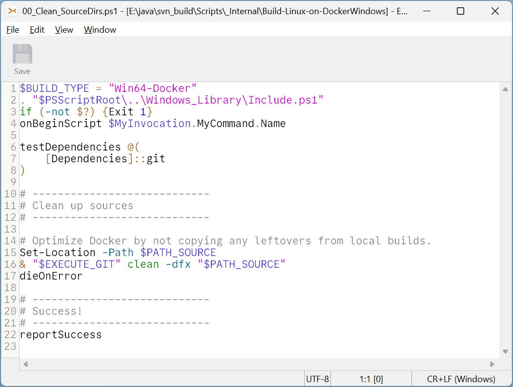 Powershell syntax coloring.